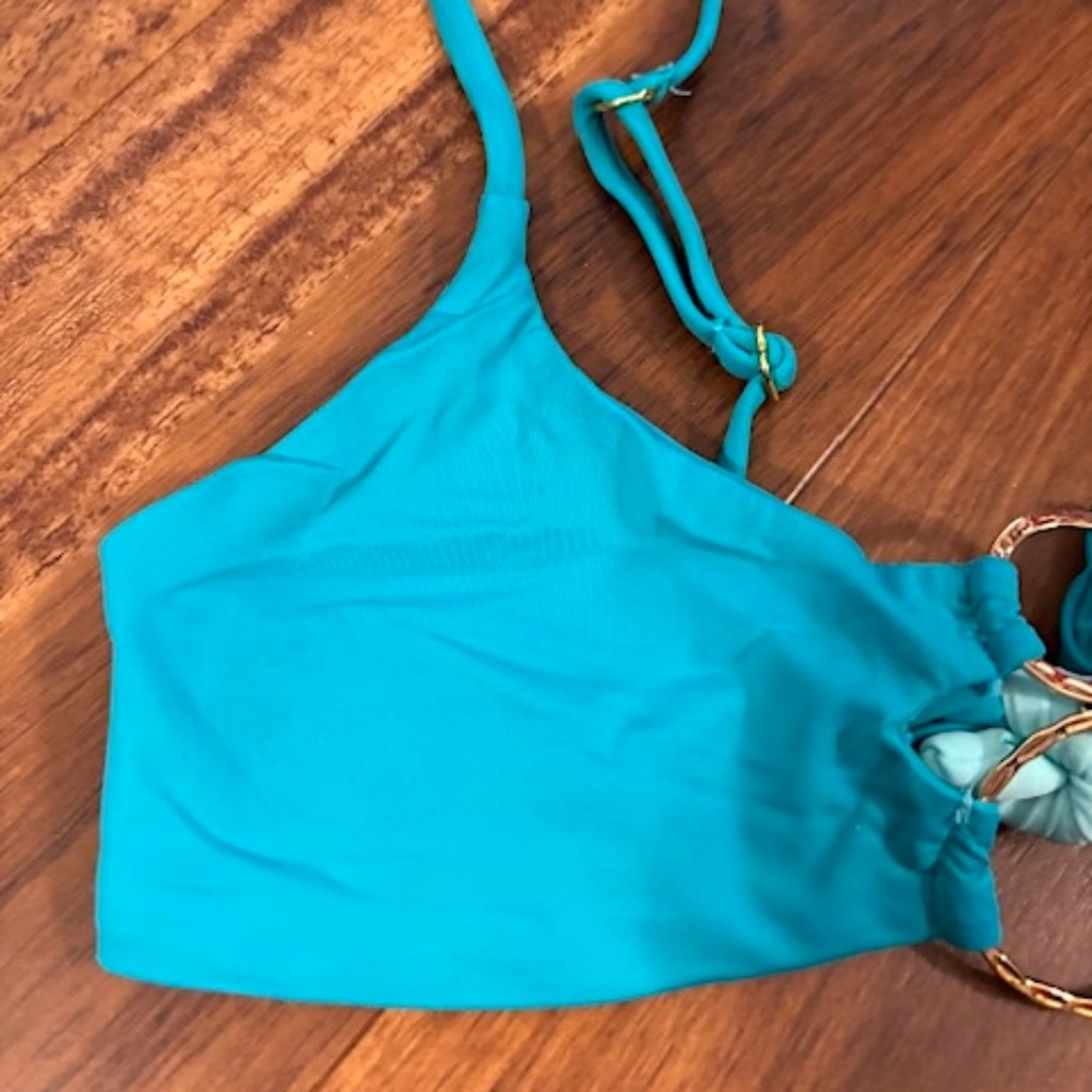 Two-Tone Ring Detail Bikini Set - Picture 5 of 15